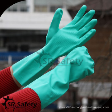 SRSAFETY 2016 nueva casa de estilo utilizado guantes de pvc de precio de fábrica para guantes industriales, limpieza de guantes